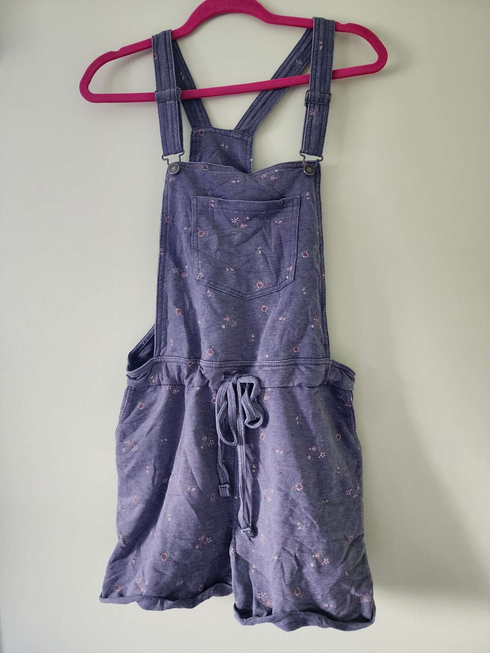 Wallflower Floral Shorts Overalls